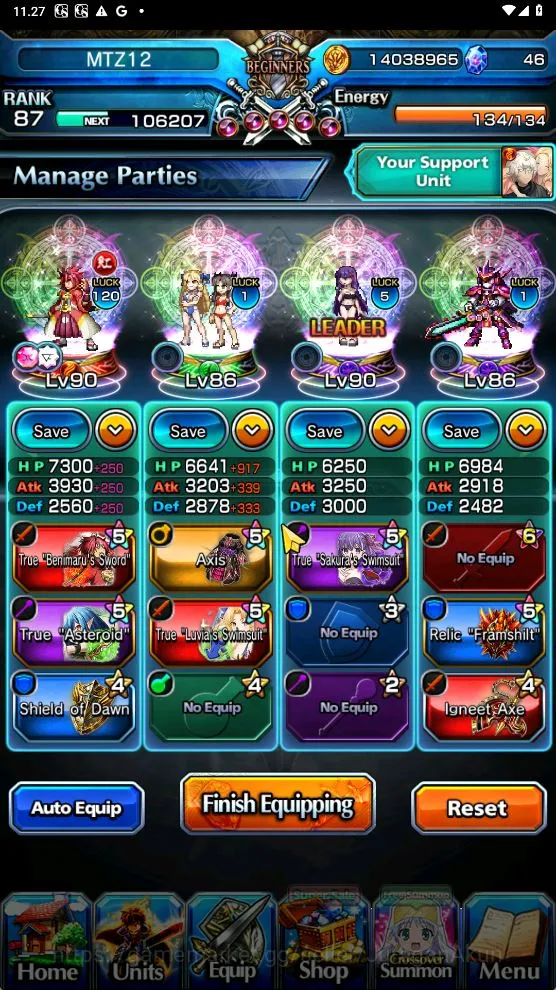 Grand Summoners Accounts Global|Rank 87|14 Ascend [RoyTW,HazukiTW,Pencilgon image 4