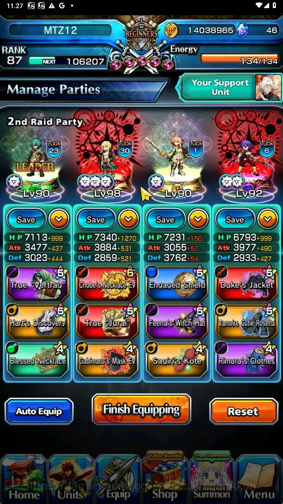 Grand Summoners Accounts Global|Rank 87|14 Ascend [RoyTW,HazukiTW,Pencilgon image 6