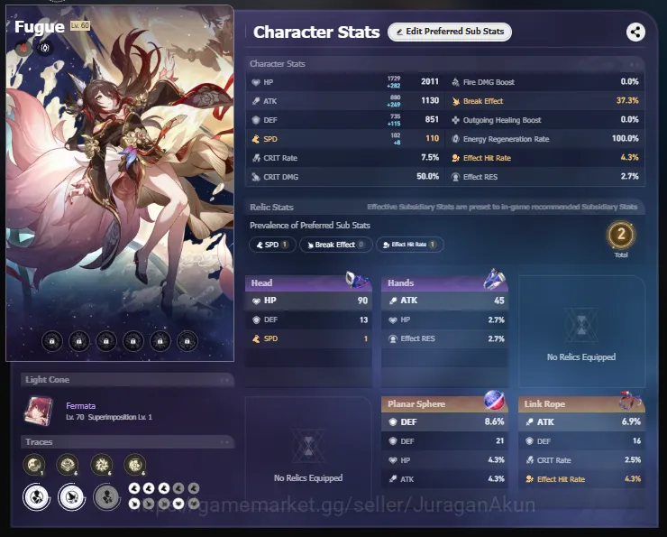 Honkai Star Rail Accounts Asia|9 Limited + 5 [5Star Weapon]|Acheron + Sign,D image 7