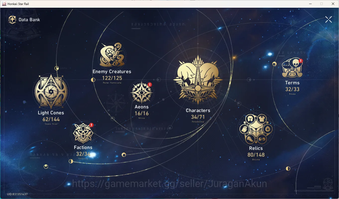 Honkai Star Rail Accounts Asia|9 Limited + 5 [5Star Weapon]|Acheron + Sign,D image 8
