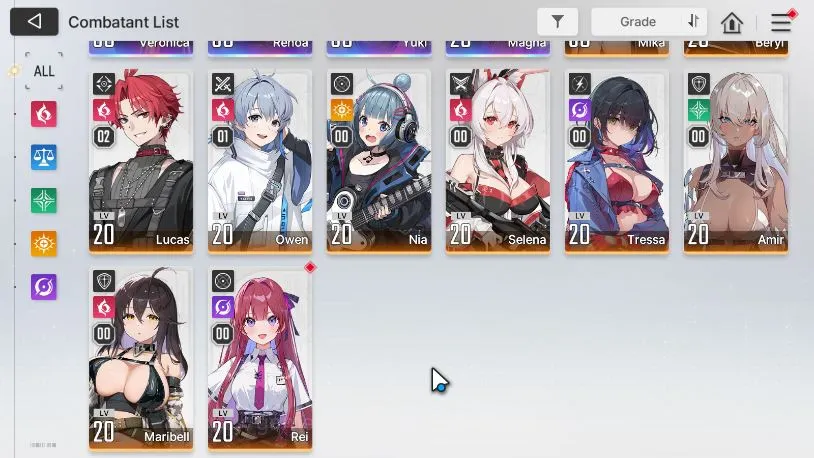 Chaos Zero Nightmare Accounts GLOBAL|Lv25|Cry 1,1K|4 SSR (Veronica,Renoa,Yuki,Ma image 3