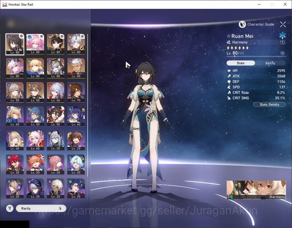 Honkai Star Rail Accounts Mid Game ASIA|TL 65|9 Limited|[Phainon,Saber,Archer]+Sign,Cyrene,Evernghit,Chiper,Etc|MC 2