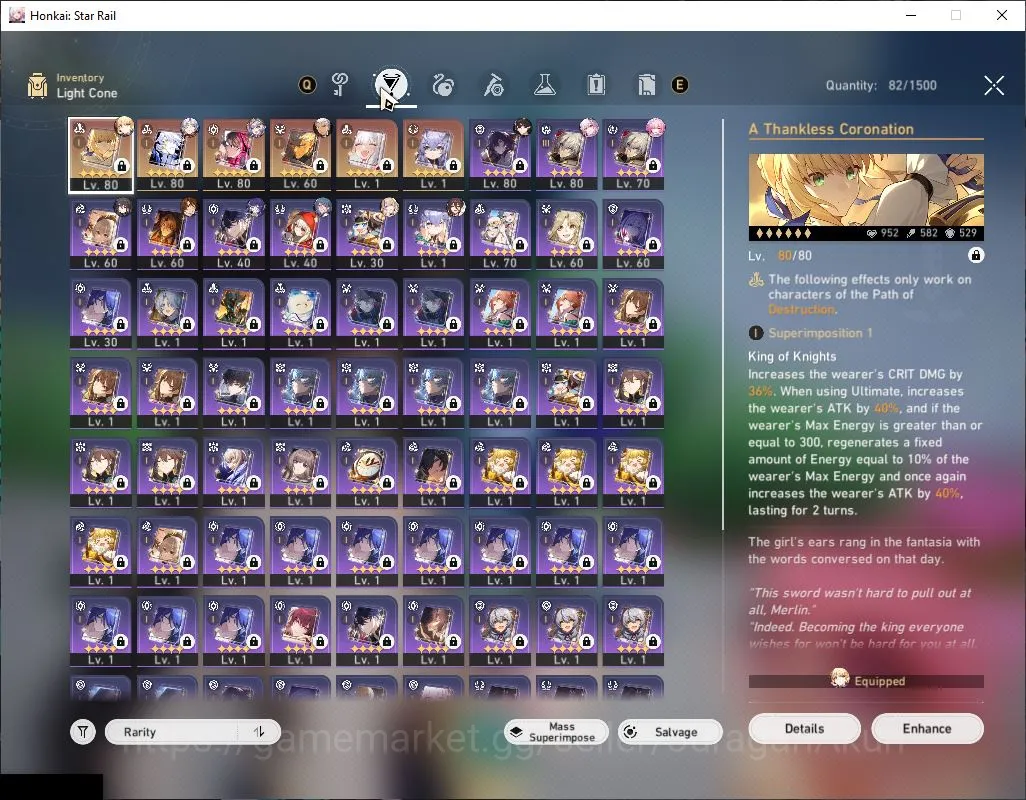 Honkai Star Rail Accounts Mid Game ASIA|TL 65|9 Limited|[Phainon,Saber,Archer]+Sign,Cyrene,Evernghit,Chiper,Etc|MC 5