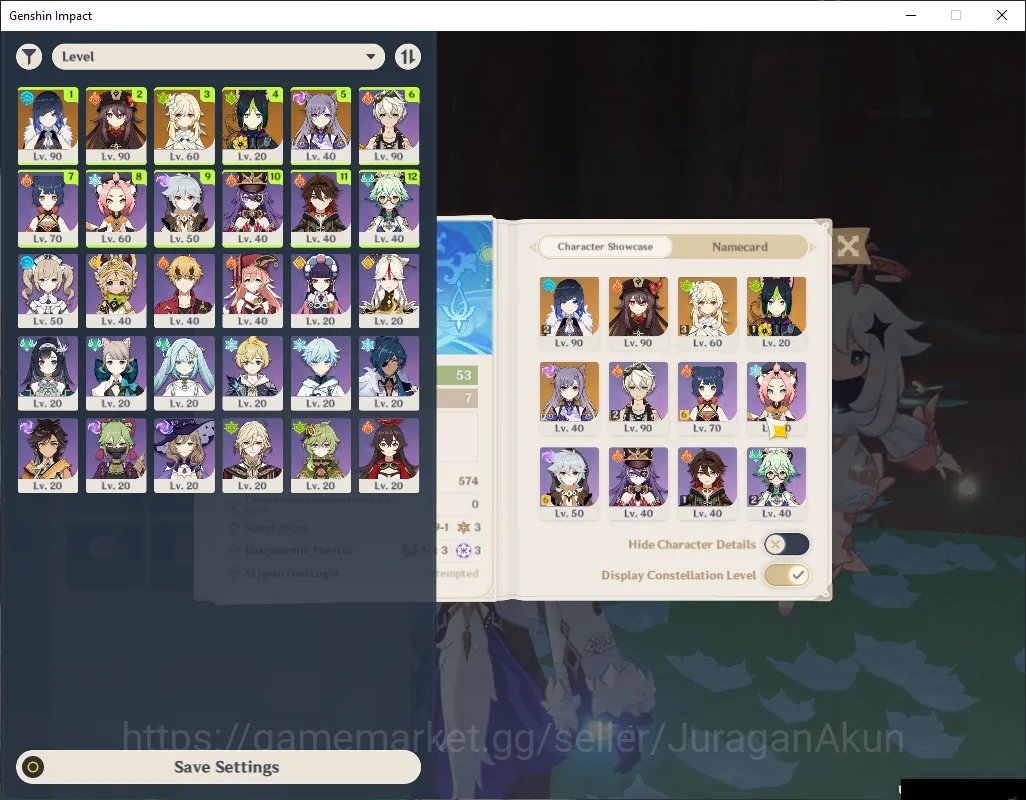 ASIA ||AR 53 ||2 Limited 2+(5*Weapon)|(Yelan C2+Sign) |Hu tao,Tieghnari,Xiangling,Bennet|Take Mail||Check SS (GI4478) Genshin Impact Mid Game ASIA ||AR 53 ||2 Limited 2+(5*Weapon)|(Yelan C2+Si image 1