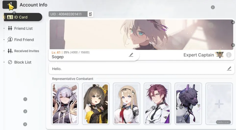 Chaos Zero Nightmare Accounts GLOBAL LV41|5SSR(Haru+Sign,Khalipe,VeronicaM1,Hugo image 1