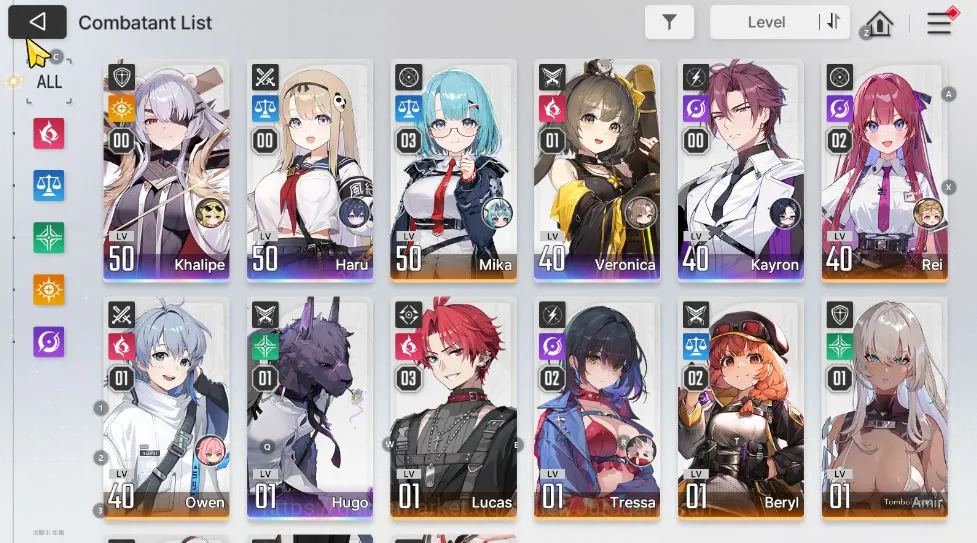 Chaos Zero Nightmare Accounts GLOBAL 3