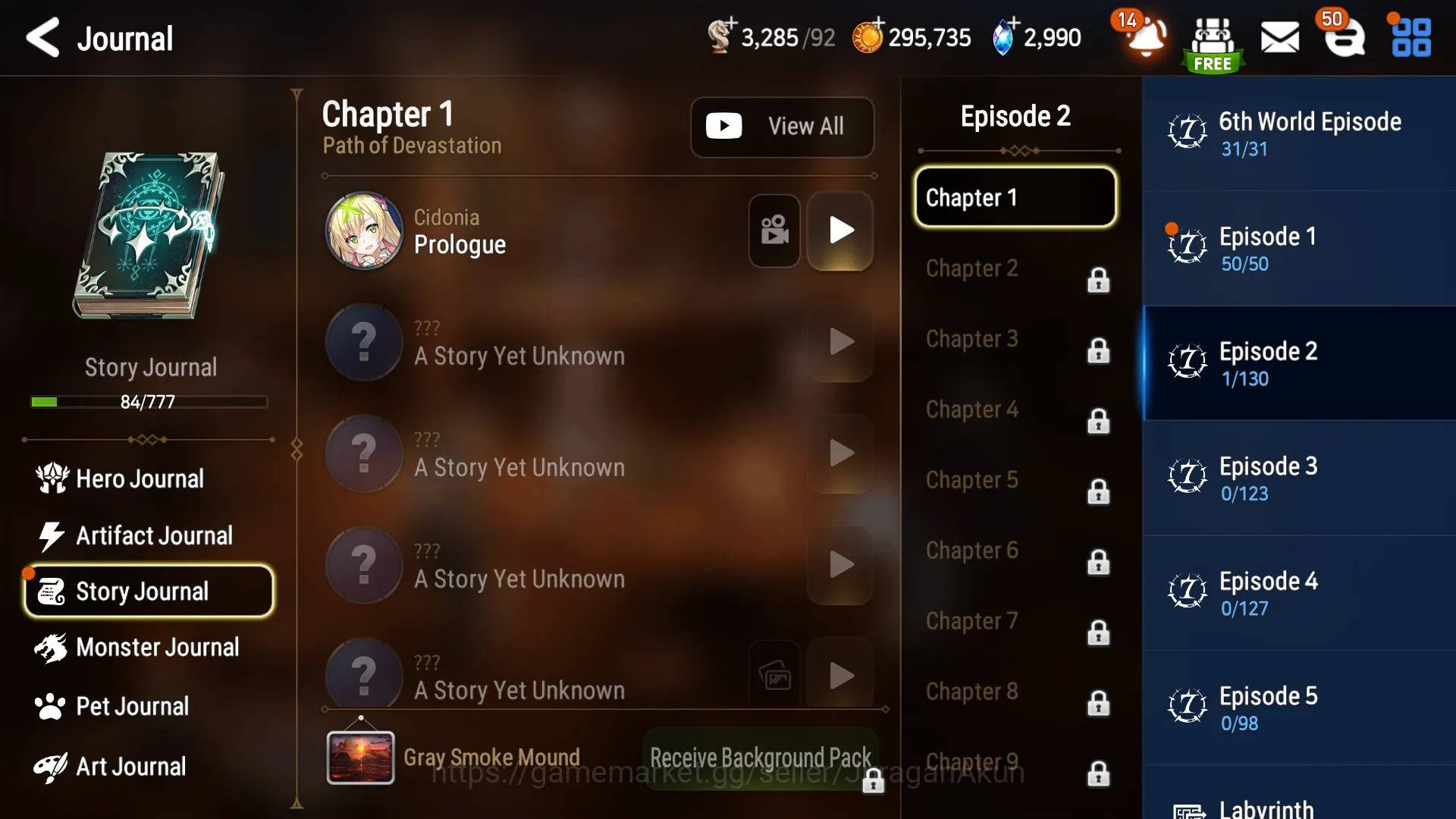 Epic Seven Accounts Starter Global Unverif|4ML(JKise, MChloe. DLilibet, BMHaste)+Fenne, Robin, etc|2.9kSStone|PoH 2