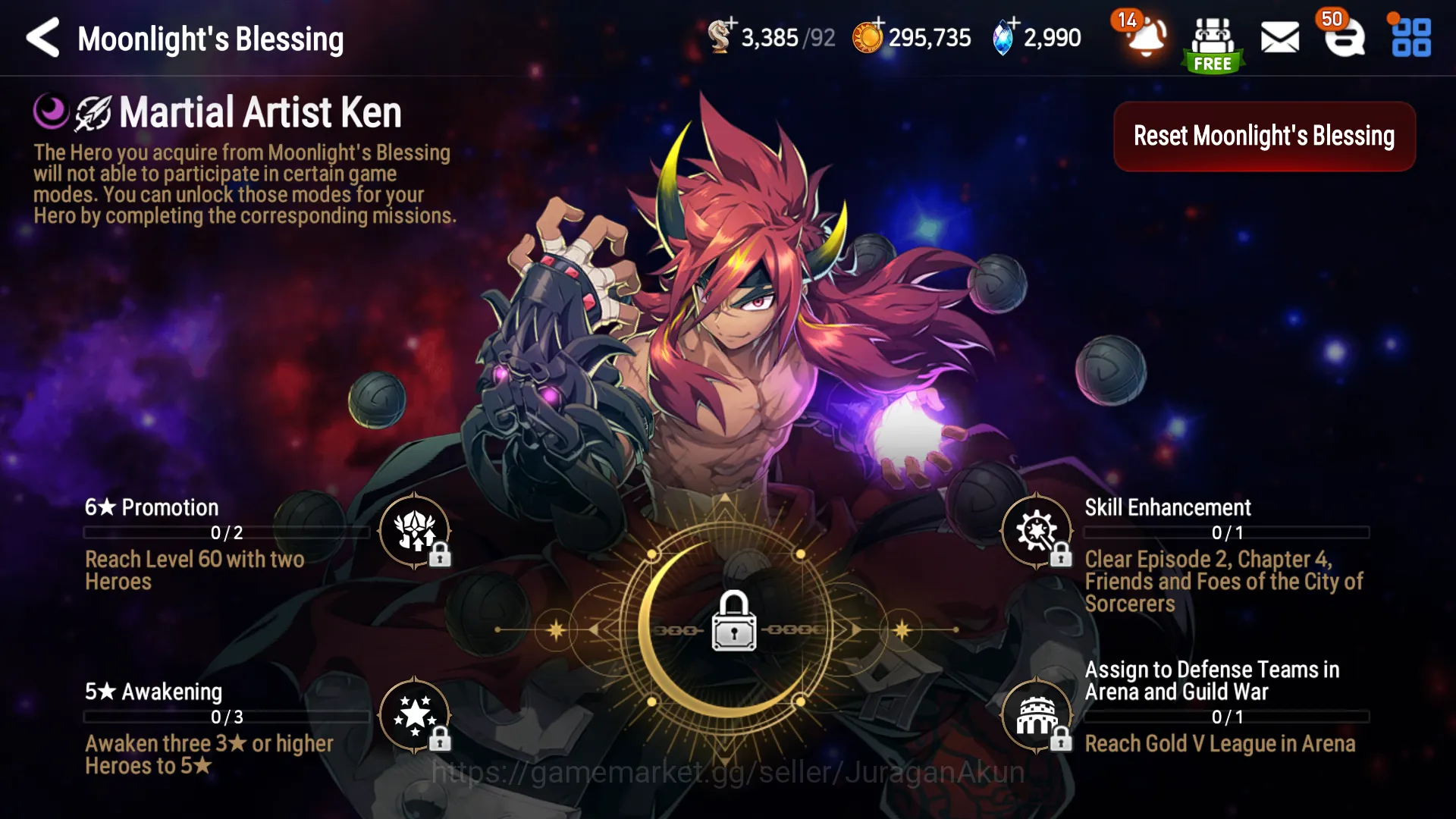 Epic Seven Accounts Starter Global Unverif|4ML(JKise, MChloe. DLilibet, BMHaste)+Fenne, Robin, etc|2.9kSStone|PoH 7