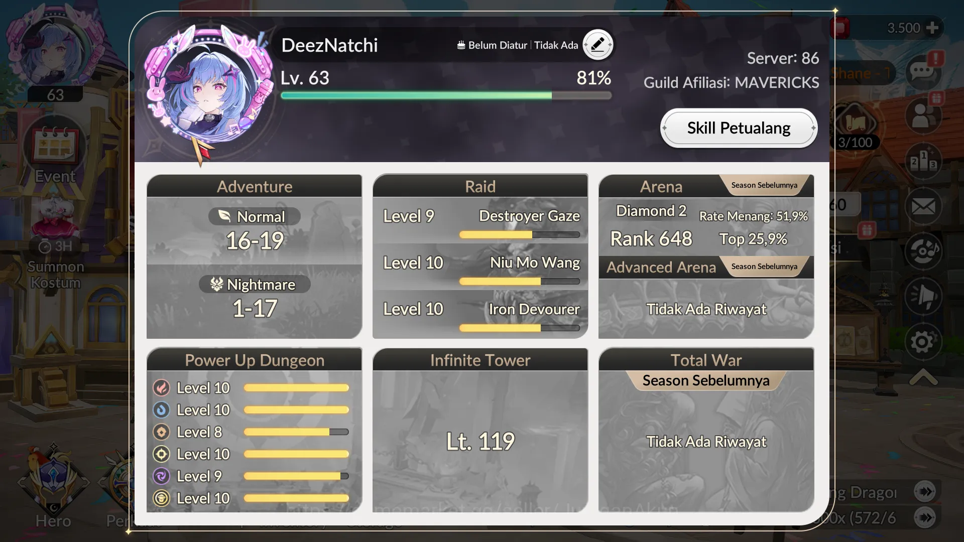 Seven Knights Re:Birth Accounts [Re:BIRTH]Seven Knight Juri,45 Legend(KyleTc3,Teo  image 1