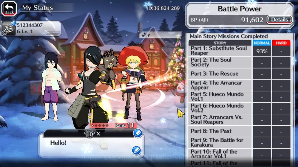 Bleach: Brave Souls Accounts [GLOBAL]6K Orbs+Fresh All Story|Nnoitora Fierce,Ni image 3