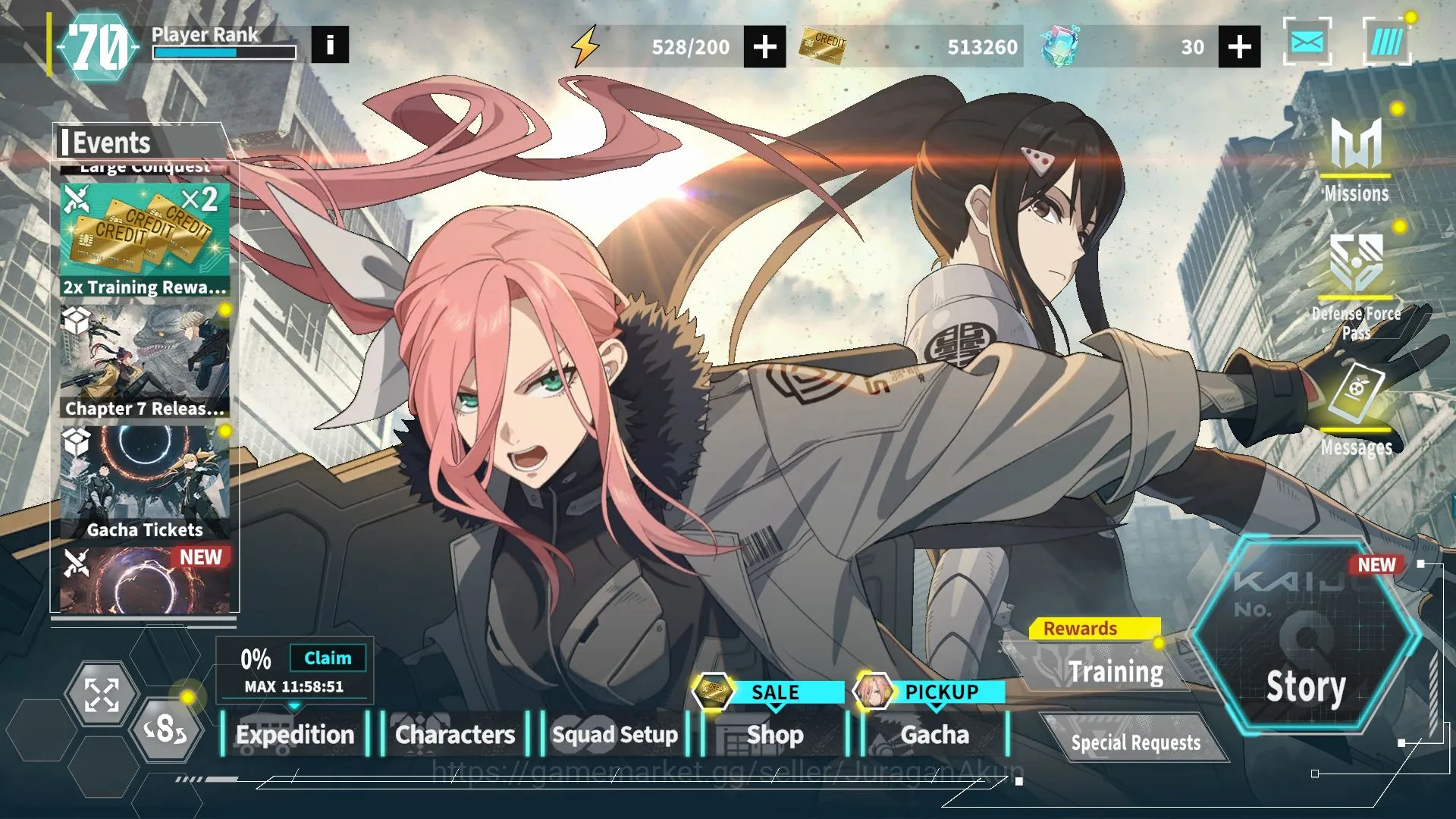 Kaiju No. 8 The Game Accounts GLOBAL|7 Limited Banner 14 SSR|Soshiro k10 + Sign, Sagan + Sign, Hikari + Sign, Ren K6 A3