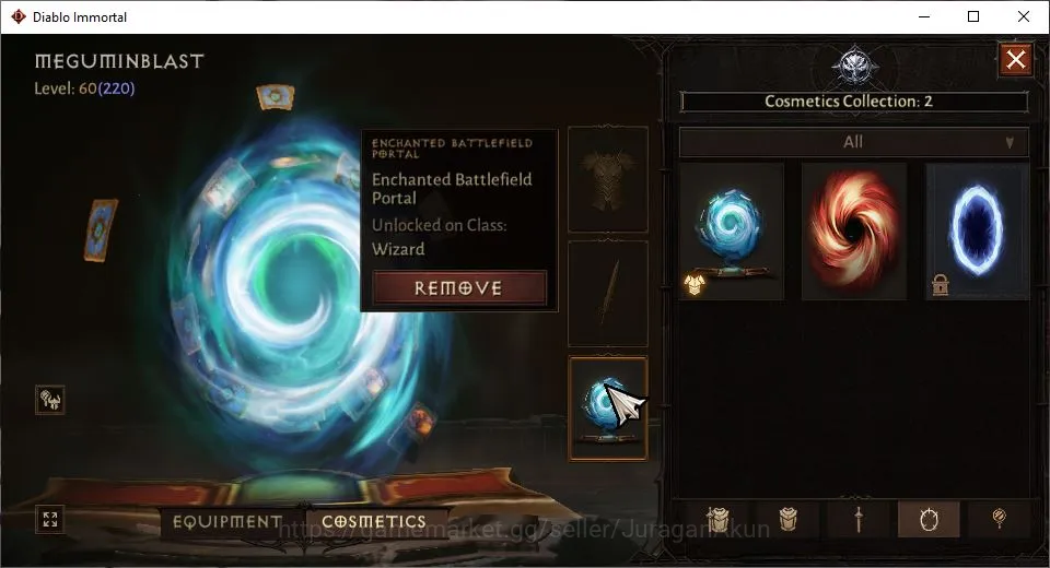 Diablo Immortal Accounts Starter SEA-Izual|Lv60(220) Wizard|24K CR|Reso 540|Hell III|Paragon Brawler|Hell Lv 18|2 Cosmetic 4