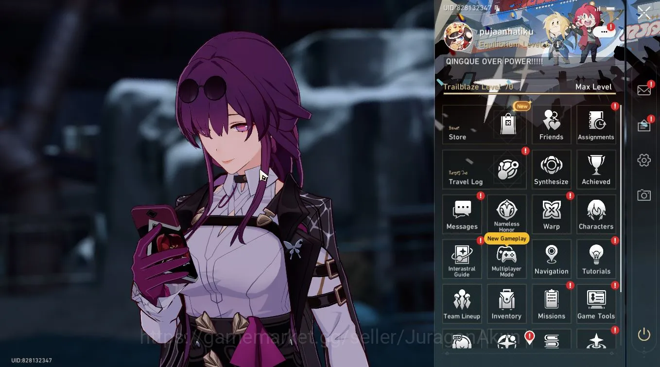 Honkai Star Rail Accounts Mid Game ASIA [TL70] 9 Limited (Kafka,Huohuo,Argenti,Aventurine,Robin,Ruan Mei &ETC)|Story 2
