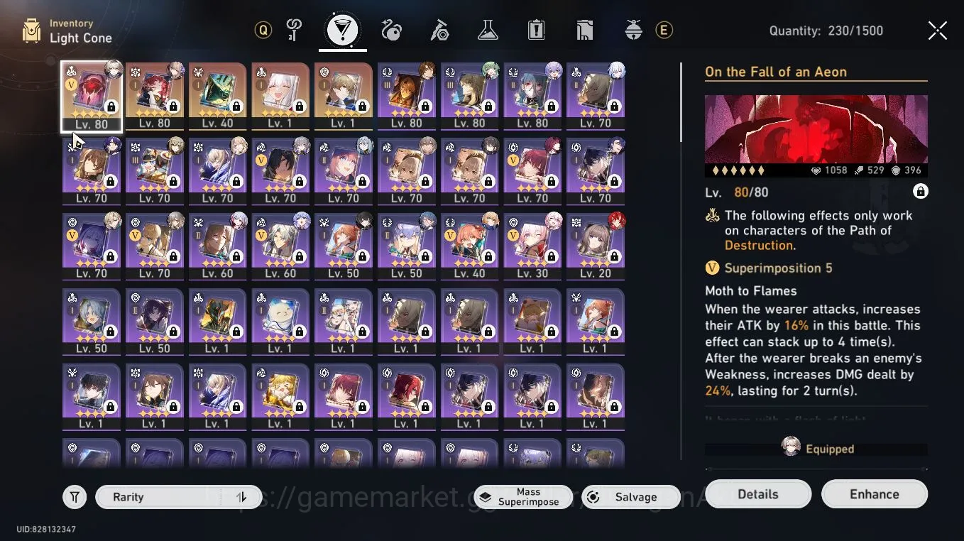 Honkai Star Rail Accounts Mid Game ASIA [TL70] 9 Limited (Kafka,Huohuo,Argenti,Aventurine,Robin,Ruan Mei &ETC)|Story 8