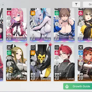 Chaos Zero Nightmare Accounts Global|Lv20| 7 SSR 1 Limited [Rossweisse,Narja,Yuki,Tenebria,Veronica,Khalipe,Mei Lin]|8 SR