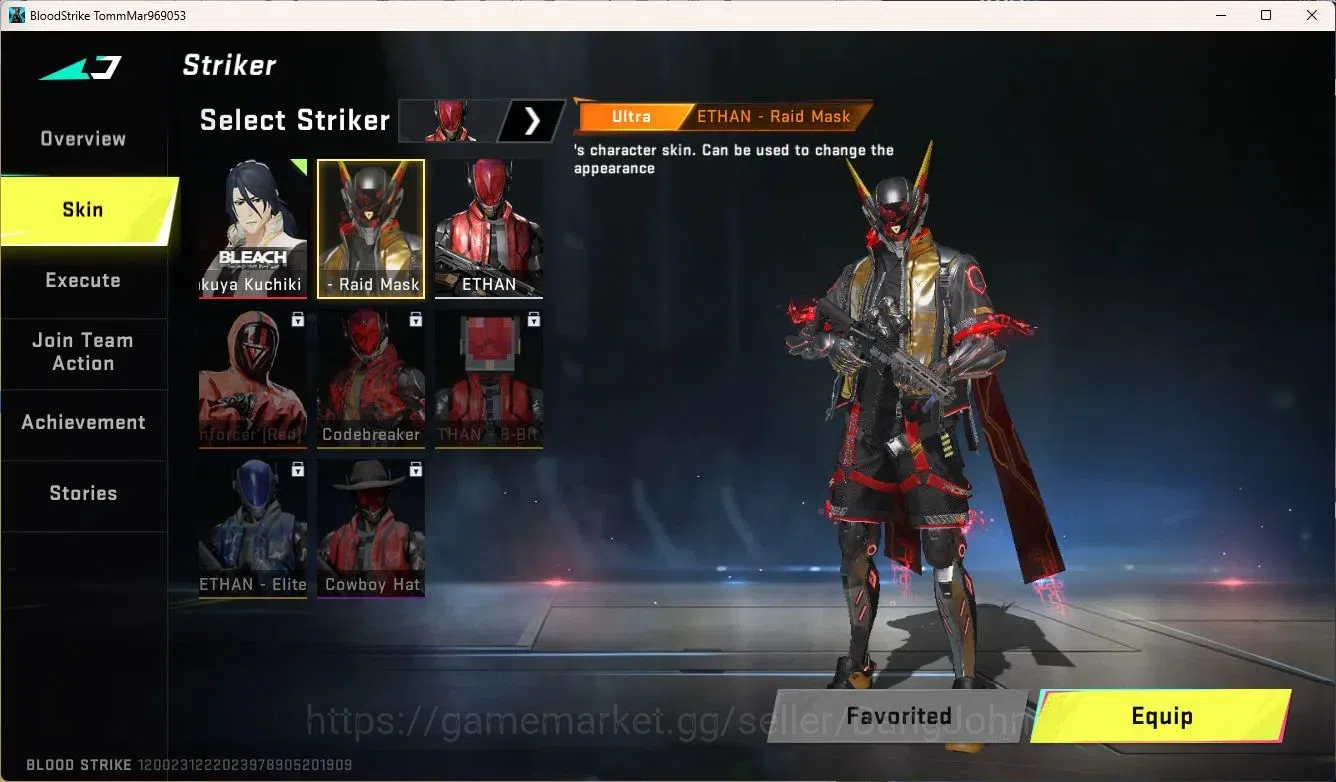 Blood Strike Accounts ASIA | BLEACH Byakuya Kuchiki | Ultra ETHAN Raid M image 3