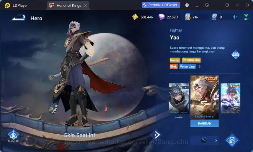 Honor of Kings Accounts Global | 112H 146S | Legend Yao, Legend Li Xin, LN image 20