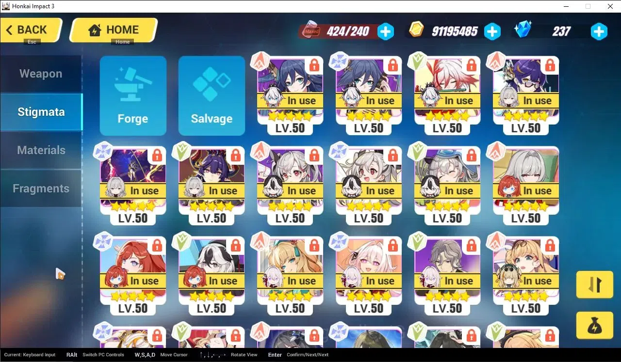 Honkai Impact 3rd Accounts SEA Lv80| 9 Fullset (SeeleHoRe,RitaME,CoralieBFDD, image 10