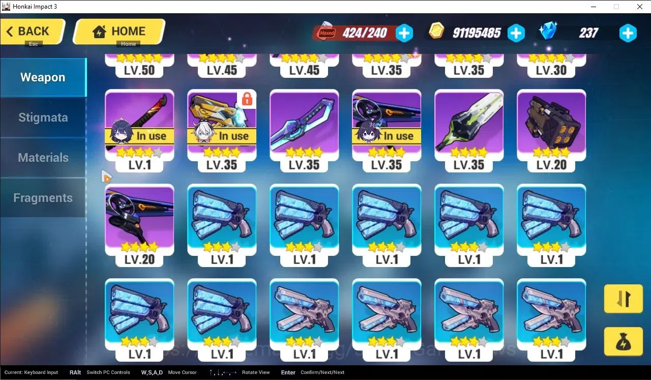 Honkai Impact 3rd Accounts SEA Lv80| 9 Fullset (SeeleHoRe,RitaME,CoralieBFDD, image 9