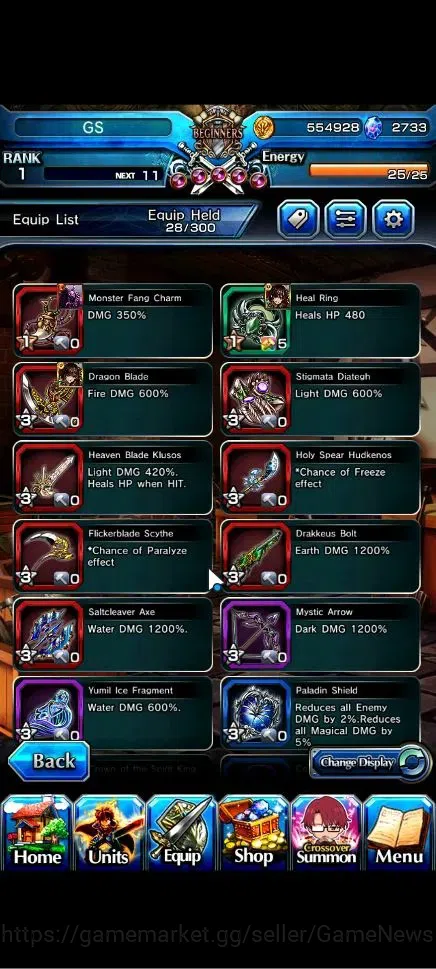 Grand Summoners Accounts Global|Rank 1|2733 cc Ready Gacha|2 Ascend| Summer image 5