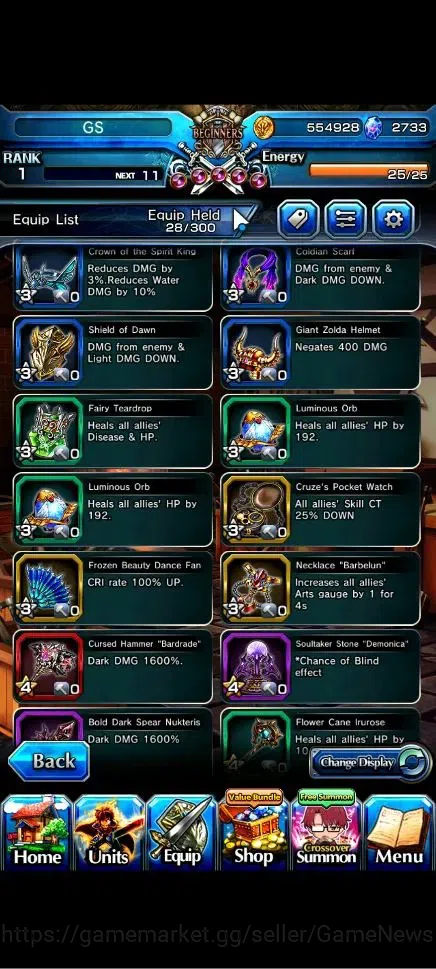 Grand Summoners Accounts Global|Rank 1|2733 cc Ready Gacha|2 Ascend| Summer image 6