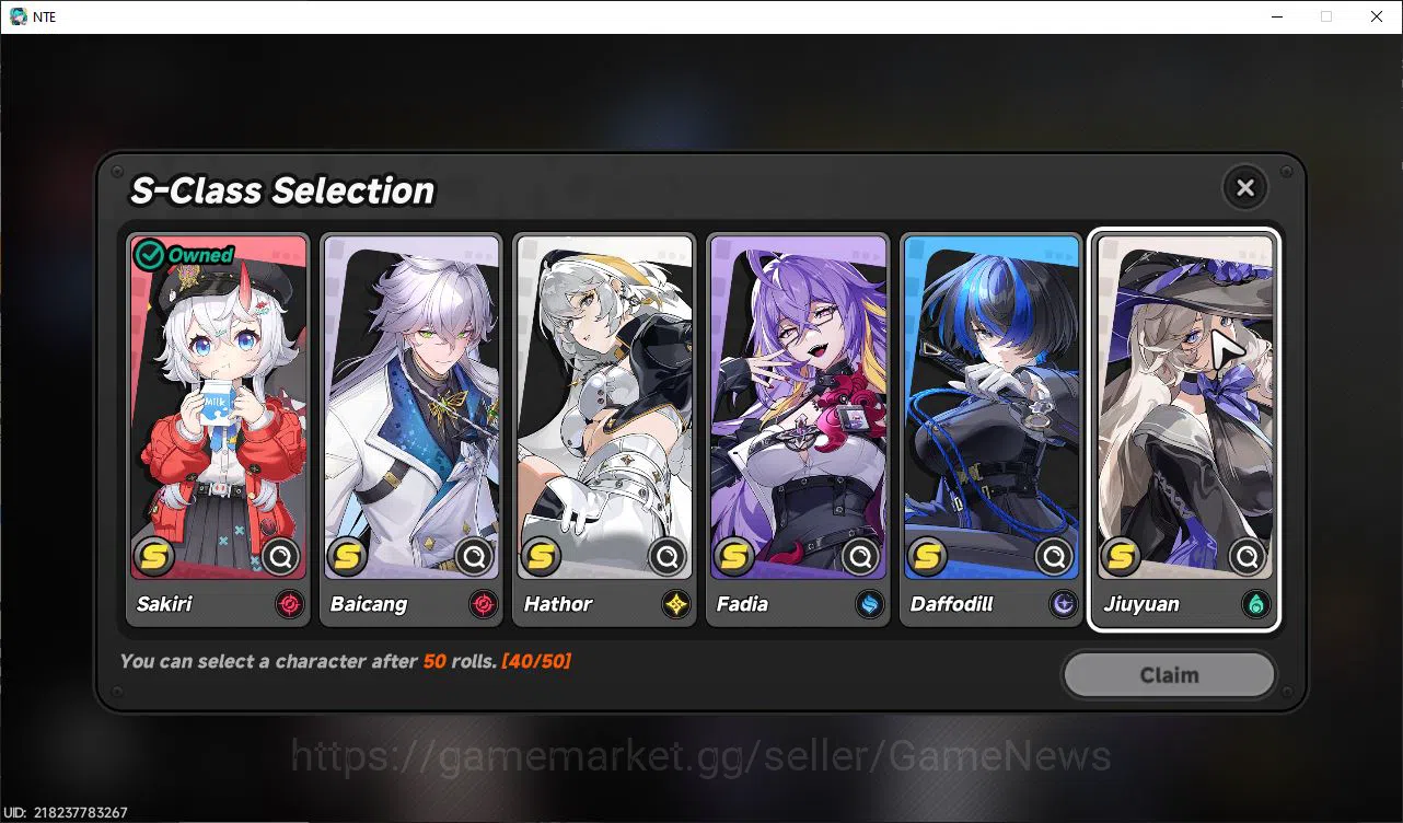 Neverness to Everness Accounts GLOBAL NA|HL 3| 2 SSR Limited Nanally, Sakiri |5 S image 5