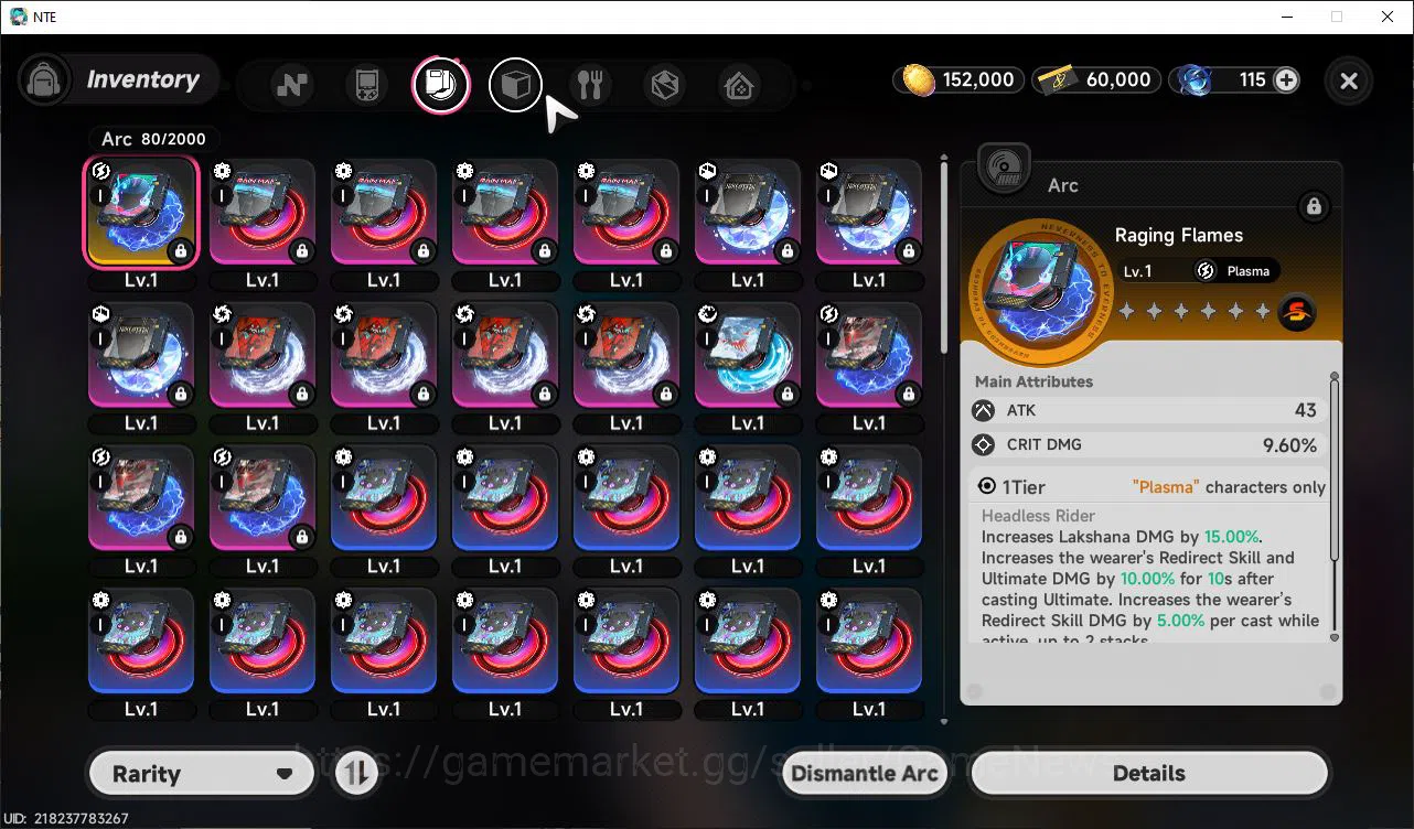Neverness to Everness Accounts GLOBAL NA|HL 3| 2 SSR Limited Nanally, Sakiri |5 S image 7