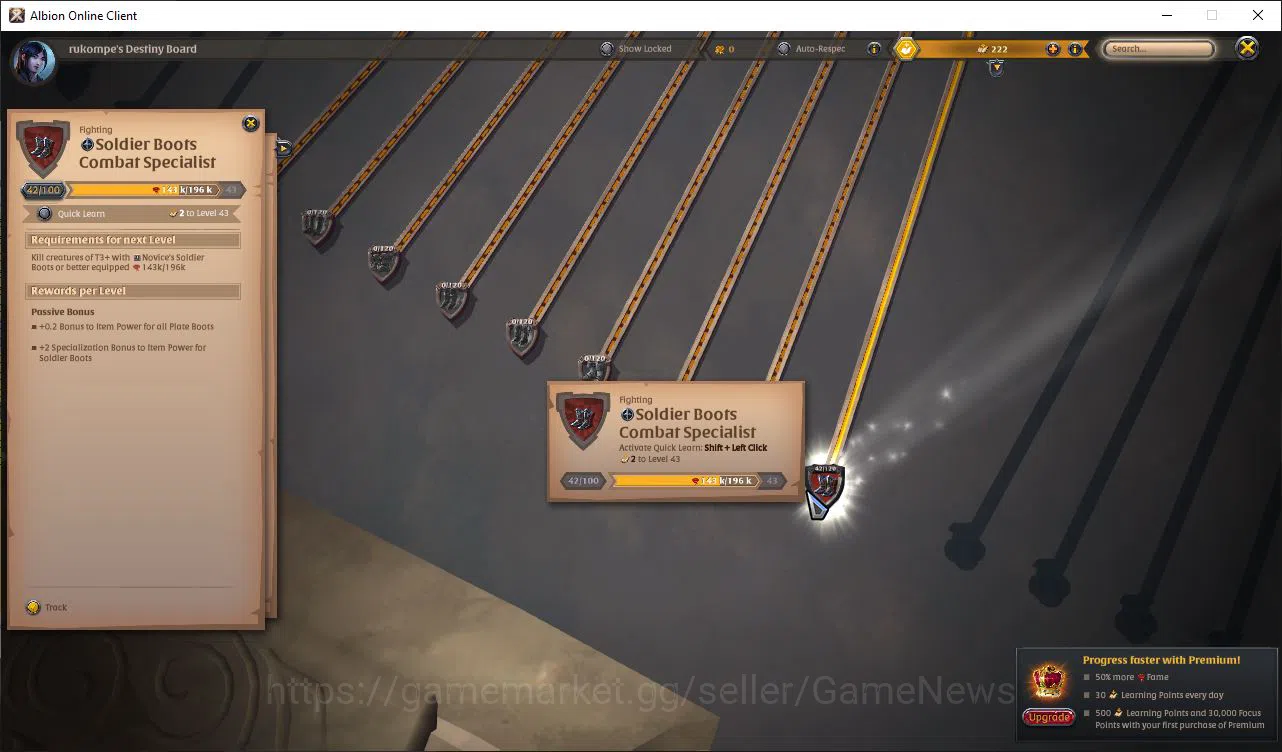 Albion Online Accounts ASIA|2,2M Total Fame - 8,33M Silver|T7 Skinning Kn image 6