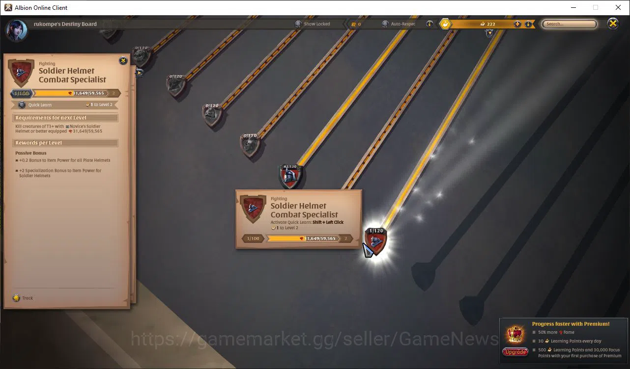 Albion Online Accounts ASIA|2,2M Total Fame - 8,33M Silver|T7 Skinning Kn image 7