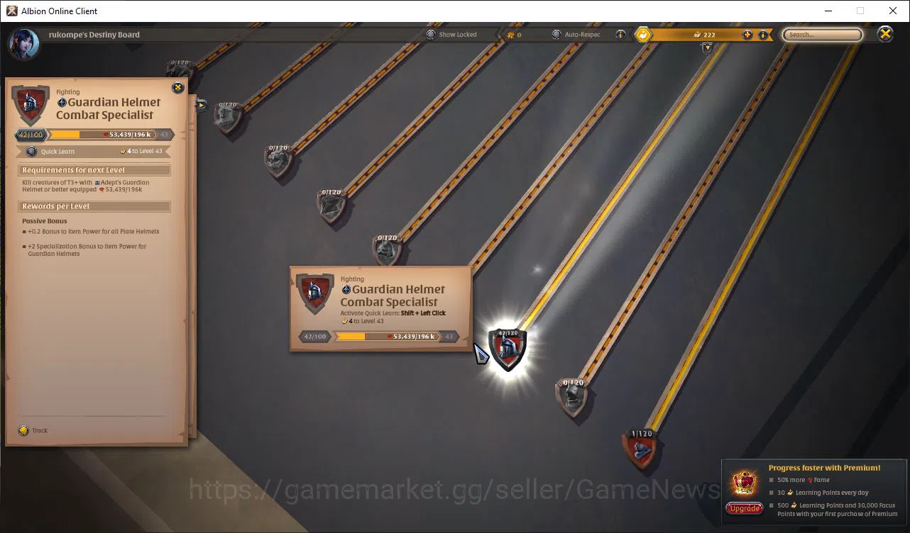 Albion Online Accounts ASIA|2,2M Total Fame - 8,33M Silver|T7 Skinning Kn image 8