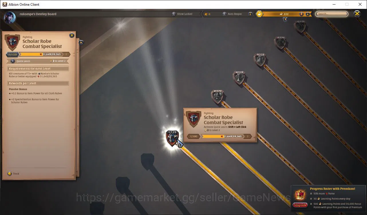 Albion Online Accounts ASIA|2,2M Total Fame - 8,33M Silver|T7 Skinning Kn image 9