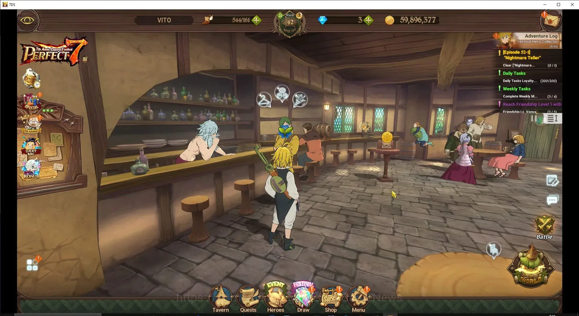 The Seven Deadly Sins: Grand Cross Accounts Global|1M CC|120 LS|3 LR+4 UR|Nemesis Meli3/6,Helb image 1