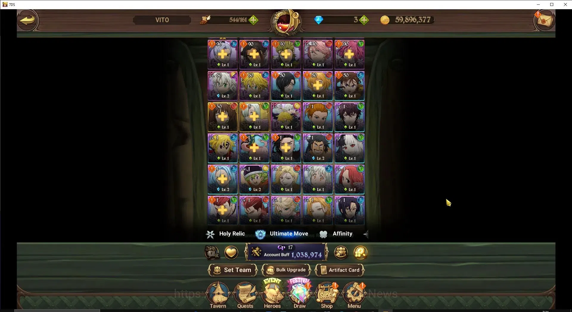 The Seven Deadly Sins: Grand Cross Accounts Global|1M CC|120 LS|3 LR+4 UR|Nemesis Meli3/6,Helb image 6