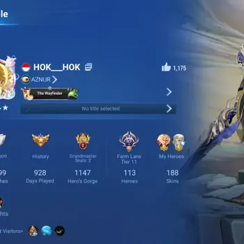 Honor of Kings Accounts Rare Skin Global|113H 188|KIC:Luna|6 Legend:Arthur,Angela,Ying,Consort Yu,Li Xin,Wukong|SXD:Hou