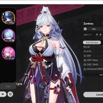 Neverness to Everness Accounts GLOBAL SEA|HL 21|TL 15|4 S-Class 3 Limited (Zankou,Hotori,Nanally)|2 S-Class Standard