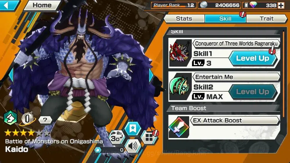 One Piece Bounty Rush Accounts Global | EX 4 | PR 12 |Monkey D. Luffy Max, Zoro&S image 6
