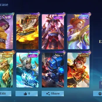 Mobile Legends: Bang Bang Accounts Collector Global|176 Skin|Expert|Star Ling,PRIME Granger,Zodiac Aurora,Lightborn Tigreal