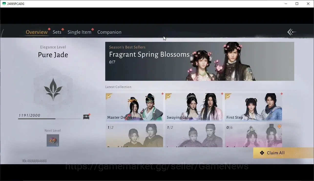Where Winds Meet Accounts GLOBAL|Lv 5|GS 3676|1 Harmonic Core|Nameless Sword image 10
