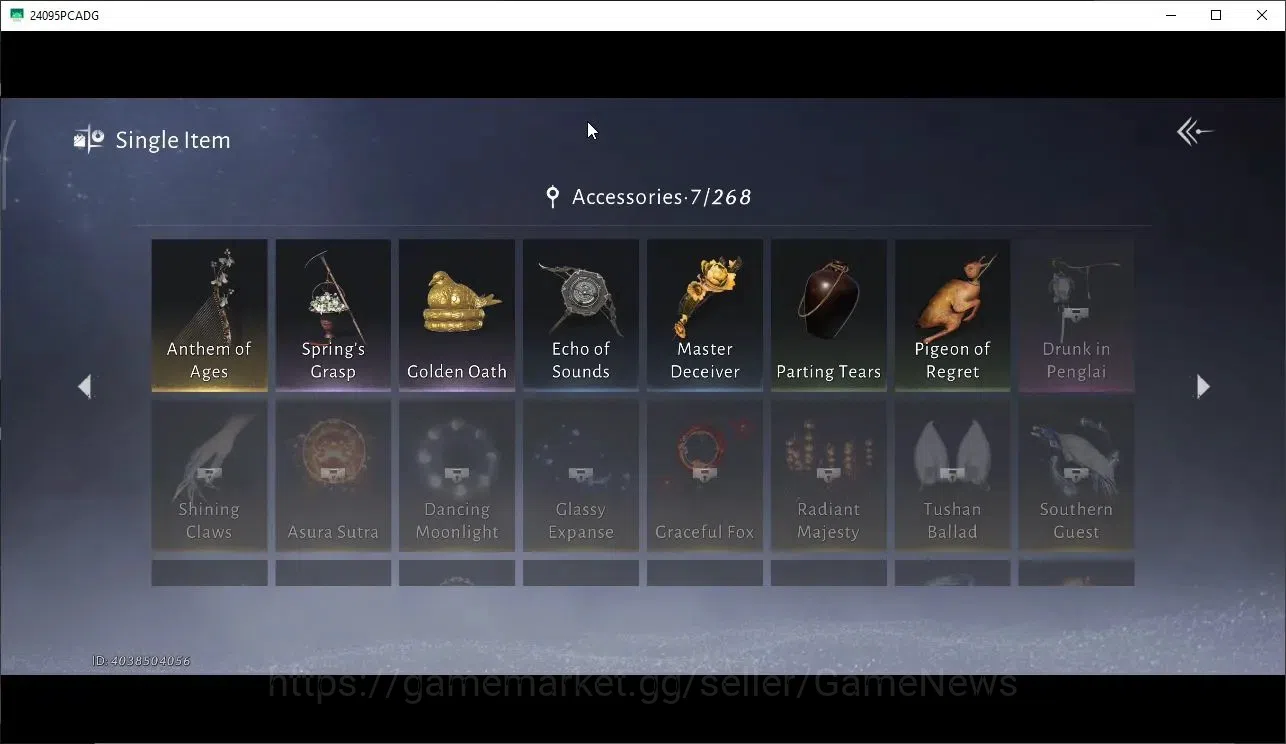 Where Winds Meet Accounts GLOBAL|Lv 5|GS 3676|1 Harmonic Core|Nameless Sword image 15