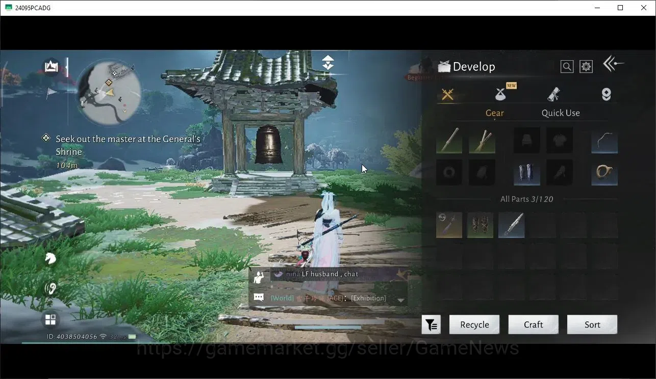 Where Winds Meet Accounts GLOBAL|Lv 5|GS 3676|1 Harmonic Core|Nameless Sword image 17