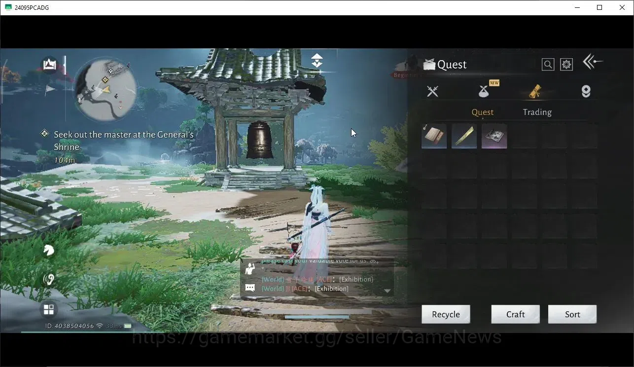 Where Winds Meet Accounts GLOBAL|Lv 5|GS 3676|1 Harmonic Core|Nameless Sword image 18