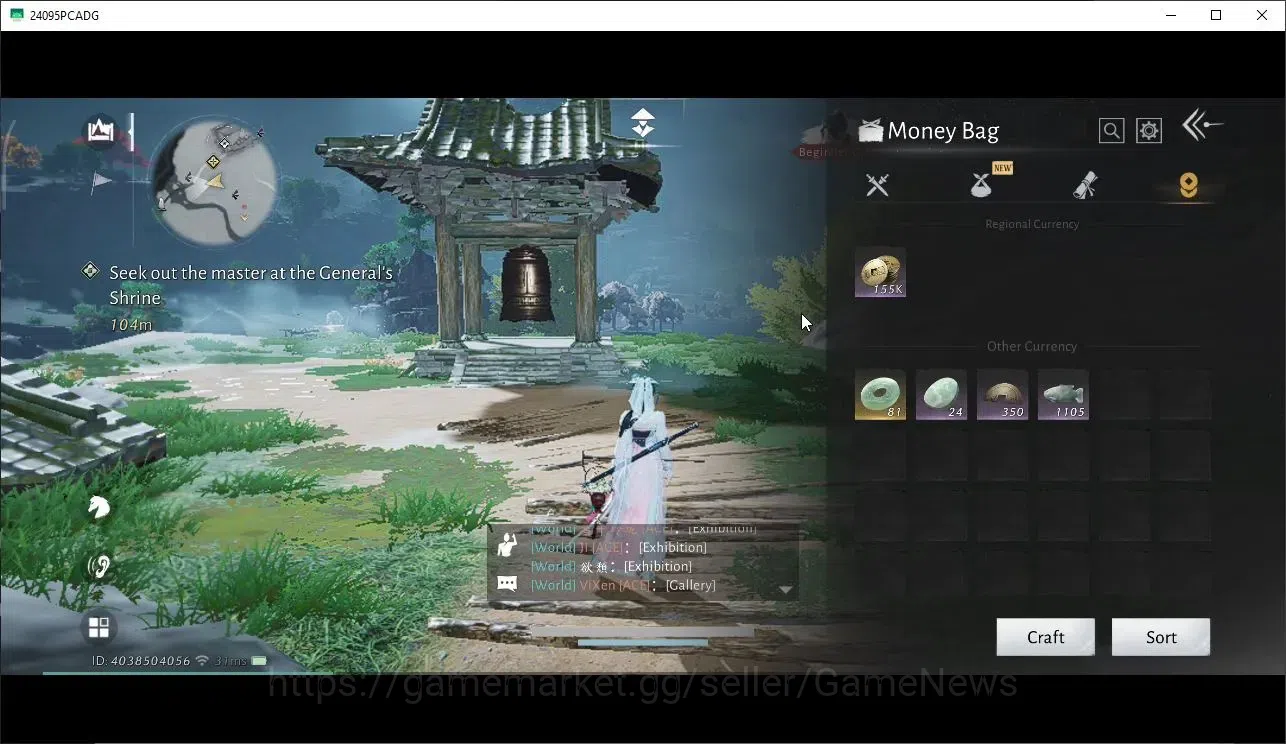 Where Winds Meet Accounts GLOBAL|Lv 5|GS 3676|1 Harmonic Core|Nameless Sword image 19