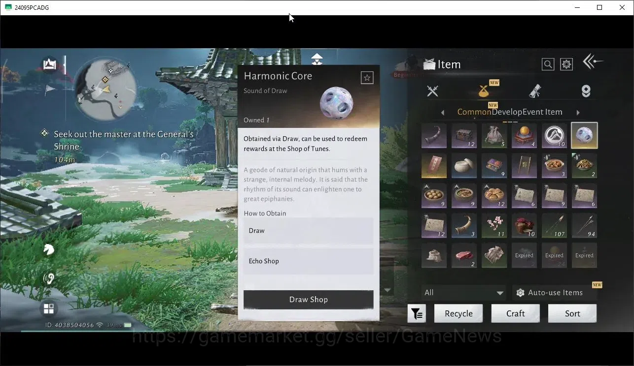 Where Winds Meet Accounts GLOBAL|Lv 5|GS 3676|1 Harmonic Core|Nameless Sword image 2