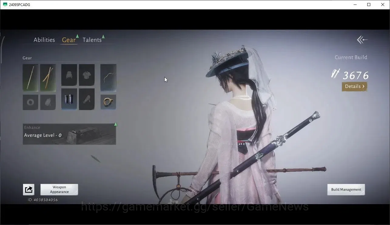 Where Winds Meet Accounts GLOBAL|Lv 5|GS 3676|1 Harmonic Core|Nameless Sword image 6