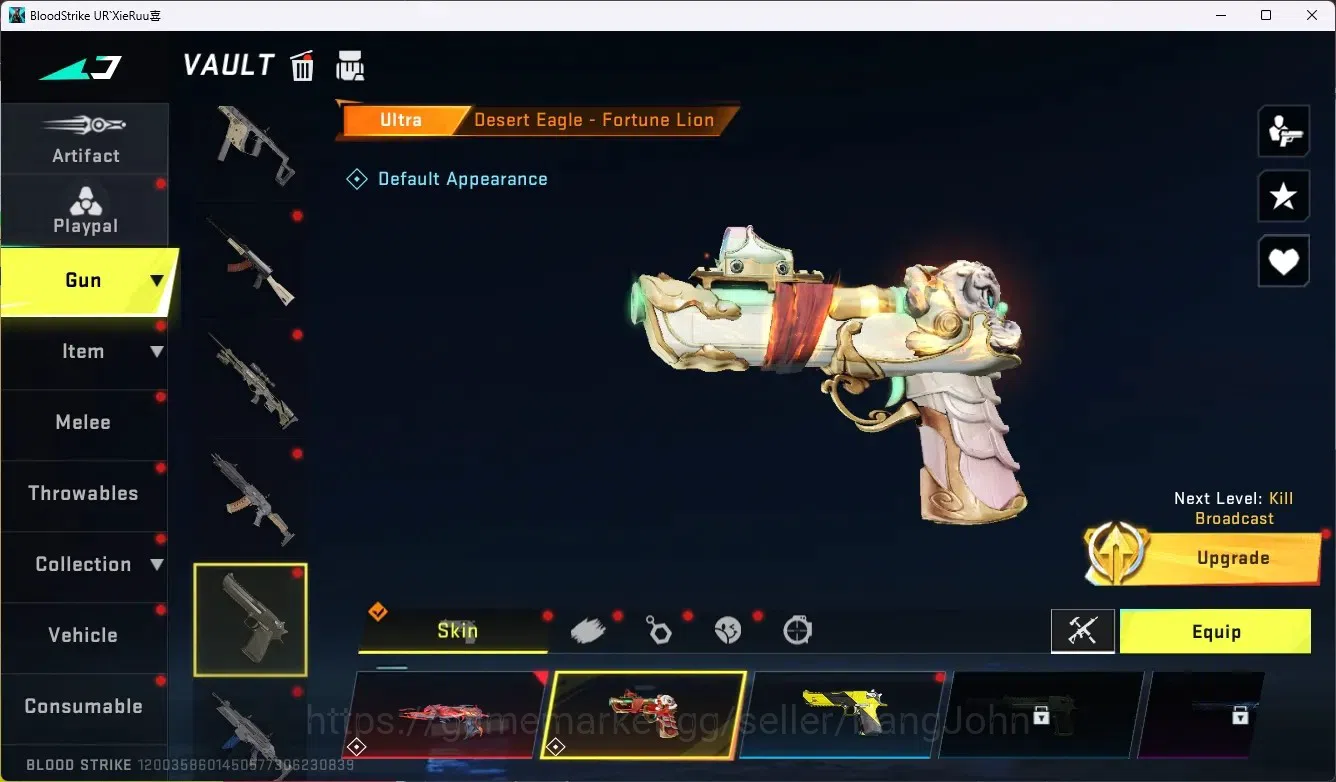 Blood Strike Accounts ASIA |1 EVO Gun|1 Eternal Gun|8 Collab Gun [AOT/TR image 10