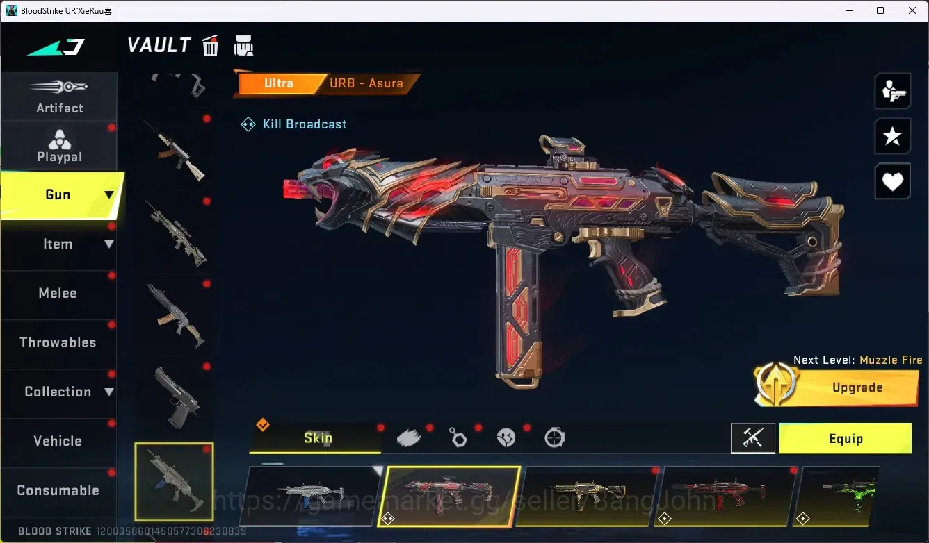 Blood Strike Accounts ASIA |1 EVO Gun|1 Eternal Gun|8 Collab Gun [AOT/TR image 11