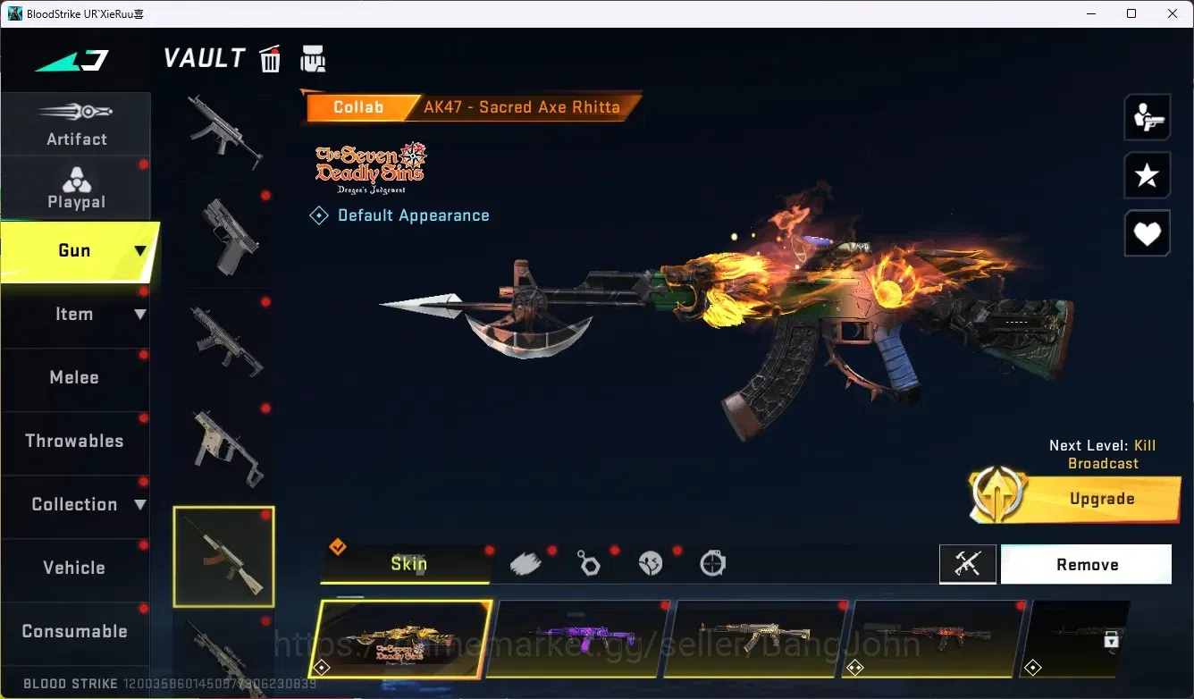 Blood Strike Accounts ASIA |1 EVO Gun|1 Eternal Gun|8 Collab Gun [AOT/TR image 7