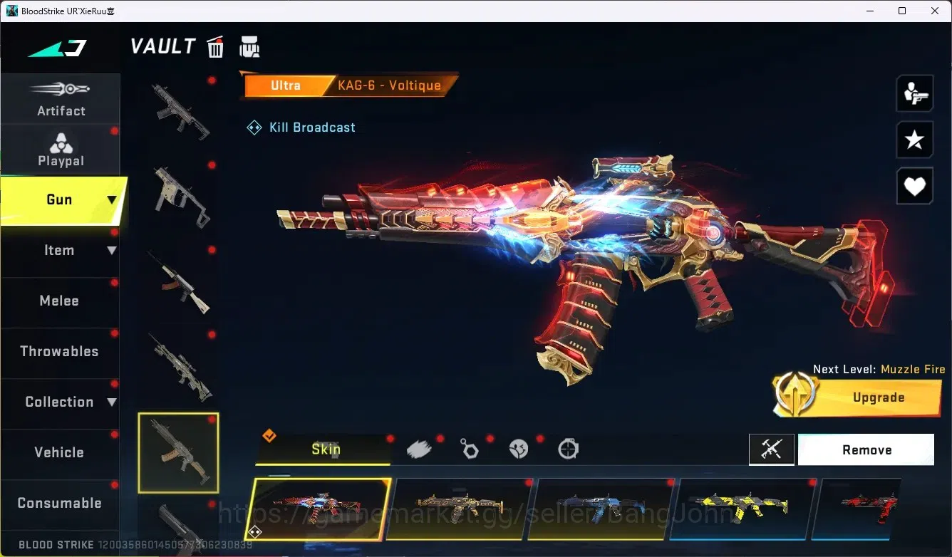 Blood Strike Accounts ASIA |1 EVO Gun|1 Eternal Gun|8 Collab Gun [AOT/TR image 8