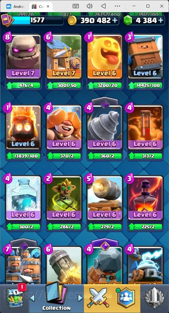 Clash Royale Accounts Mobile |Trophy 12733|14 Max Cards|26 EVO Cards|5 H image 12