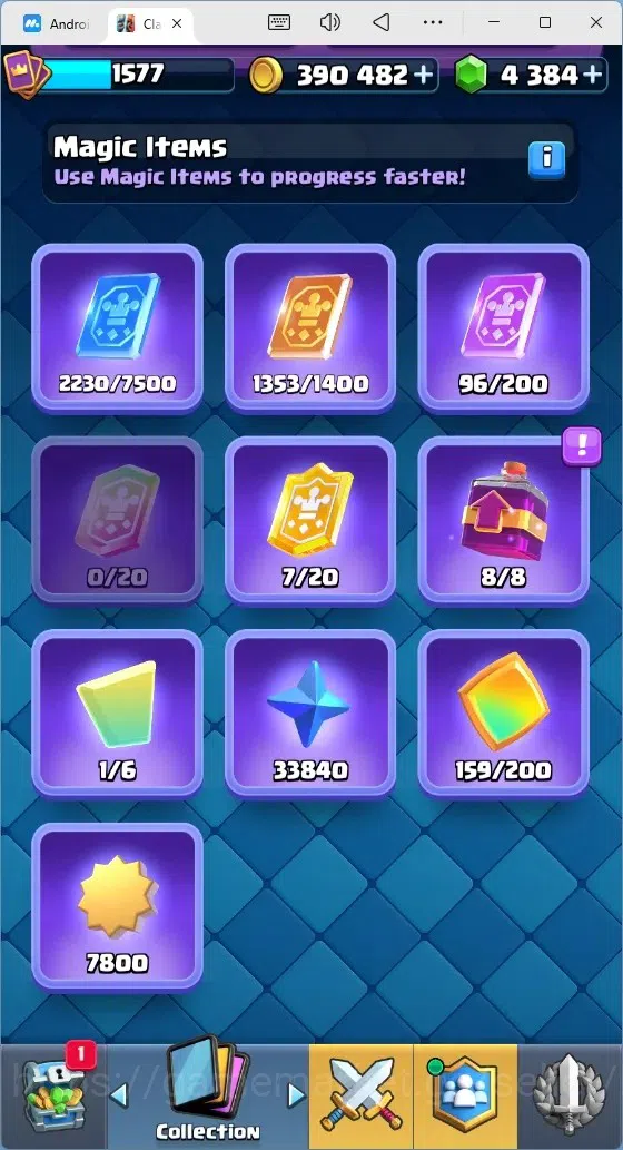 Clash Royale Accounts Mobile |Trophy 12733|14 Max Cards|26 EVO Cards|5 H image 16